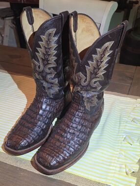 Lucchese Cl Camian Hornback Western Boots with Embroidered Shaf5